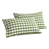 Aldrin Home Sierra Yarn-Dyed Gingham Washed Cotton Pillowcases