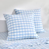 Aldrin Home Sierra Yarn-Dyed Gingham Washed Cotton European Pillowcases