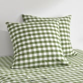 Aldrin Home Sierra Yarn-Dyed Gingham Washed Cotton European Pillowcases