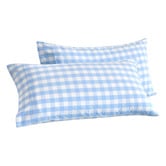 Aldrin Home Sierra Yarn-Dyed Gingham Washed Cotton Pillowcases