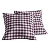 Aldrin Home Sierra Yarn-Dyed Gingham Washed Cotton European Pillowcases