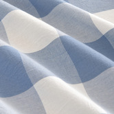 Aldrin Home Cornflower Azari Yarn-Dyed Gingham Washed Cotton Quilt Cover Set