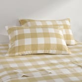Aldrin Home Azari Yarn-Dyed Gingham Washed Cotton Sheet Set