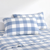 Aldrin Home Azari Yarn-Dyed Gingham Washed Cotton Pillowcases