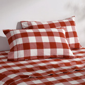 Aldrin Home Azari Yarn-Dyed Gingham Washed Cotton Pillowcases