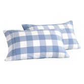Aldrin Home Azari Yarn-Dyed Gingham Washed Cotton Pillowcases