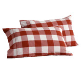 Aldrin Home Azari Yarn-Dyed Gingham Washed Cotton Pillowcases
