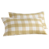 Aldrin Home Azari Yarn-Dyed Gingham Washed Cotton Pillowcases