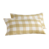 Aldrin Home Azari Yarn-Dyed Gingham Washed Cotton Pillowcases