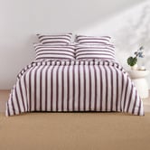 Aldrin Home Plum Maeve Yarn-Dyed Washed Cotton Quilt Cover Set