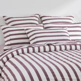 Aldrin Home Plum Maeve Yarn-Dyed Washed Cotton Quilt Cover Set