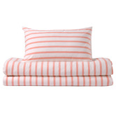 Aldrin Home Coral Beau Yarn-Dyed Washed Cotton Quilt Cover Set