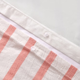 Aldrin Home Coral Beau Yarn-Dyed Washed Cotton Quilt Cover Set