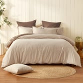 Aldrin Home Kinston Reversible Cotton Twill Quilt Cover Set