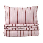 Aldrin Home Pink &amp; Plum Striped Lili Microfibre Quilt Cover Set
