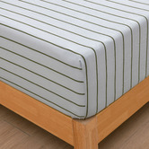 Aldrin Home Striped Lili Microfibre Fitted Sheet Set
