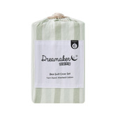 Aldrin Home Sage Cesar Cotton Cot Quilt Cover Set