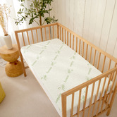 Aldrin Home Bamboo-Blend Knitted Waterproof Cot Mattress Protector