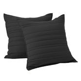 Aldrin Home Sharon Washed Microfibre Quilted European Pillowcases