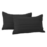 Aldrin Home Sharon Washed Microfibre Quilted Standard Pillowcases