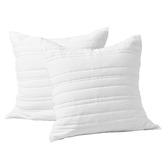 Aldrin Home Sharon Washed Microfibre Quilted European Pillowcases