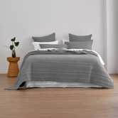 Aldrin Home Sharon Washed Microfibre Quilted Coverlet Set