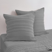 Aldrin Home Sharon Washed Microfibre Quilted European Pillowcases