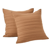 Aldrin Home Sharon Washed Microfibre Quilted European Pillowcases