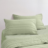Aldrin Home Sharon Washed Microfibre Quilted Standard Pillowcases