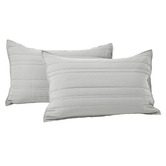 Aldrin Home Sharon Washed Microfibre Quilted Standard Pillowcases