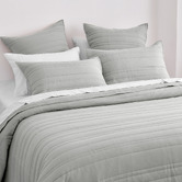 Aldrin Home Sharon Washed Microfibre Quilted Standard Pillowcases