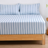 Aldrin Home Striped Lili Microfibre Fitted Sheet Set