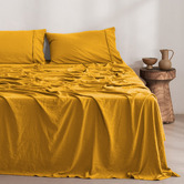 Aldrin Home Washed Microfibre Sheet Set