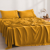 Aldrin Home Washed Microfibre Sheet Set