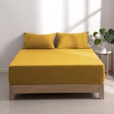 Aldrin Home Washed Microfibre Fitted Sheet Set