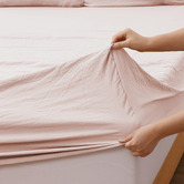 Aldrin Home Washed Microfibre Fitted Sheet Set