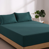 Aldrin Home Washed Microfibre Fitted Sheet Set