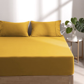 Aldrin Home Washed Microfibre Fitted Sheet Set