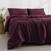 Aldrin Home Cherry Washed Microfibre Quilt Cover Set