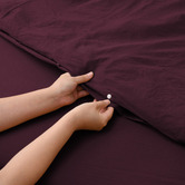Aldrin Home Cherry Washed Microfibre Quilt Cover Set