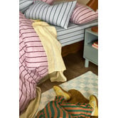 Aldrin Home Pink &amp; Plum Striped Lili Microfibre Quilt Cover Set
