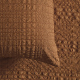 Aldrin Home Rust Delphine Seersucker Quilt Cover Set