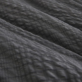 Aldrin Home Charcoal Delphine Seersucker Quilt Cover Set