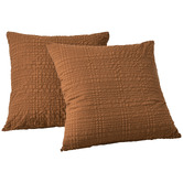 Aldrin Home Delphine Seersucker European Pillowcases