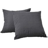 Aldrin Home Delphine Seersucker European Pillowcases