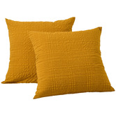Aldrin Home Delphine Seersucker European Pillowcases