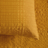 Aldrin Home Mustard Delphine Seersucker Quilt Cover Set