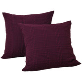 Aldrin Home Delphine Seersucker European Pillowcases