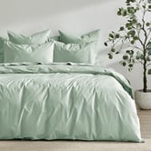 Aldrin Home Sage Ropert 300TC Cotton Percale Quilt Cover Set
