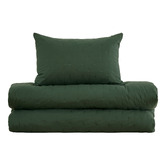 Aldrin Home Zeleny Quilted Brushed Microfibre Quilt Cover Set